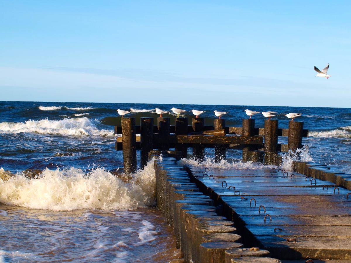 Kolobrzeg, Aqua Sol Polanki Park, Strand 300 M, Schwimmbad, Fitness, Parkplatz, Terasse Exterior foto